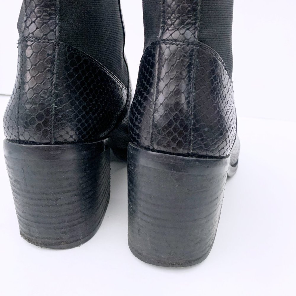 & Other Stories Python Embossed Leather Boots - image 8